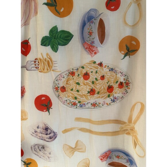 NWT Lisa Says Gah Grace Food Print Midi Dress Buon Appetito Pasta Italy 2XL - Picture 7 of 16
